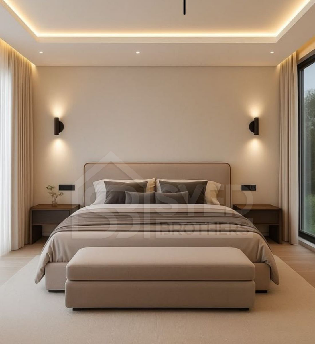 Simple False Ceiling Design for Small Bedroom